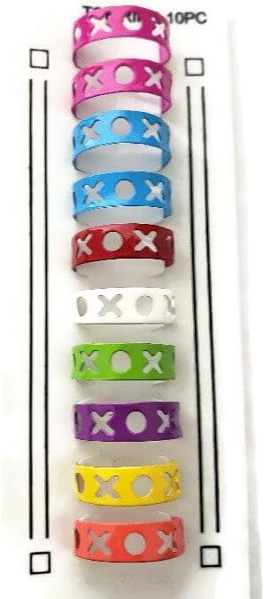 Colorful Toe Rings (Pack of 10)