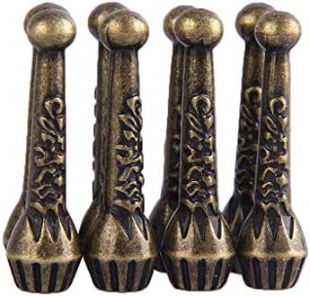 COOLLA Bolo Tie Tips Replacement End Caps 8 Pack Antique Silver Tone Antique Bronze