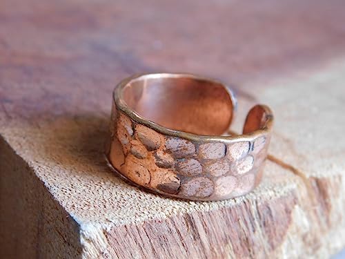 Copper Toe Ring Adjustable Copper Toe Ring Arthritis Ring Open Copper Hammered Toe Ring Copper For Feet Copper Jewelry
