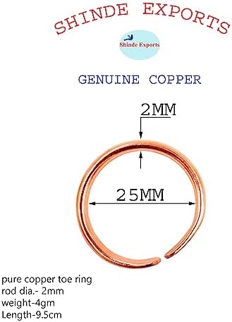 Copper Toe Thumb Rings For Men Women