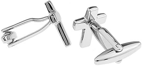 Cross Christian Pair Cufflinks Silver Cuff Links