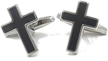 Cross Christian Pair Of Cufflinks & Tie Bar Clip