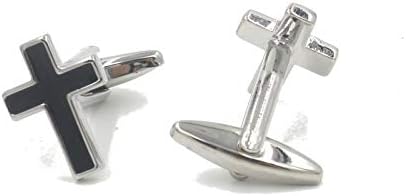 Cross Christian Pair Of Cufflinks & Tie Bar Clip