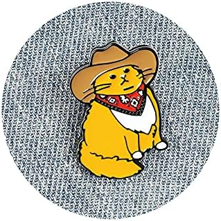 Cute Pins Backpack Pins Alloy Enamel Brooch Cat Funny Cat Brooch Cowboy Badge Pin for Bookbags Clothes/Jackets & Hat Decoration