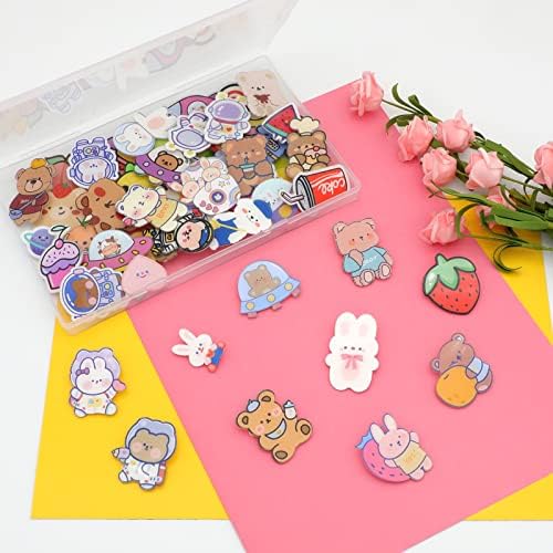 Cute Pins For Backpacks 50 Pcs Kawaii Acrylic Pins Aesthetic For Girl's Bags Hoodies Hats Jackets Decorative Clothing Bags Jackets Hat Backpacks Bag Accessories