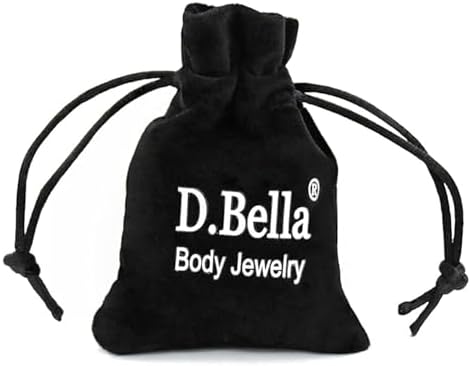 D.Bella 14G Clear Bioflex Flexible Acrylic Straight Tongue Rings Barbells Nipple Ring Retainer Piercing 12mm 14mm 16mm 19mm