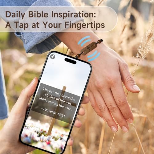 Daily Bible Verse Bracelet Adjustable Christian Bracelet For Daily Personal Inspiration Jesus Faith Wristband Inspirational Christian Presents For Adults