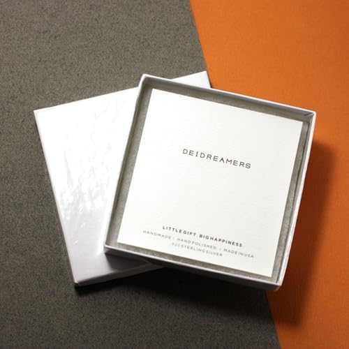 Deidreamers Personalized Gothic Old English Sterling Silver Initial A-Z Pendant