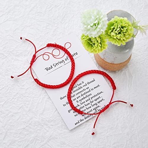 Desimtion Couples Bracelets Red String Of Fate Matching Bracelets For Couples Gifts For Him And Her Long Distance Relationship Gifts For Boyfriend Or Girlfriend