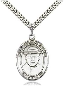 DiamondJewelryNY Sterling Silver St. Damien Of Molokai Pendant