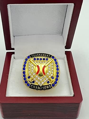 Discount Sports Rings Home Plate Blue Stone Championship Ring Premium Softball Baseball Ring/Player/Team Awards/Tournament Rings 1-8