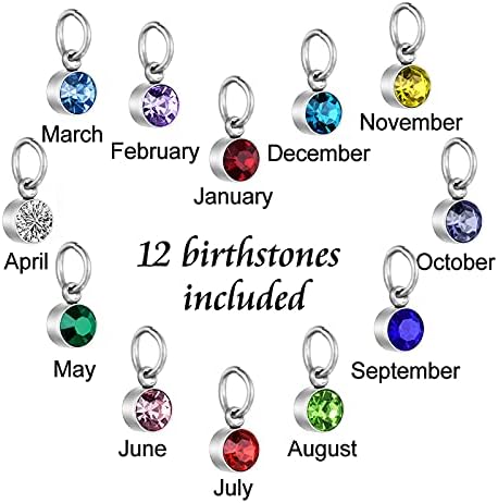 Dletay Heart Urn Necklace For Human Ashes Cremation Jewelry With 12 Birthstones Cremation Necklace For Ashes