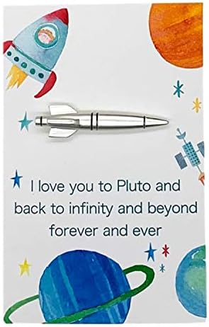 Doodle Beads Rocket Tie Clip Grandson Gift Outerspace Gift