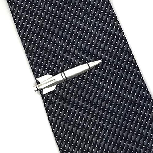 Doodle Beads Rocket Tie Clip I Love You To Pluto And Back Outerspace Gift Silver Or Gold