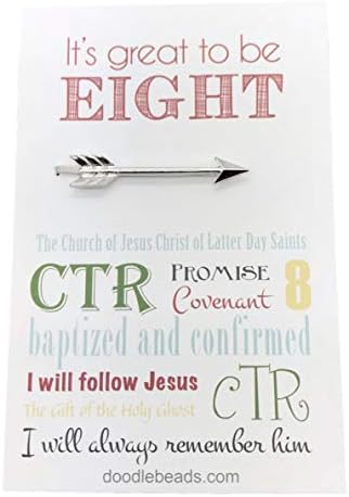 Doodle Beads Silver Arrow Tie Bar - Arrow Tie Clip - Boys' Gift for 8 Year Olds