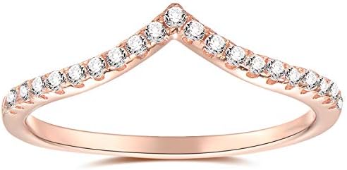 espere Pointed V Shaped Chevron 925 Sterling Silver Ring