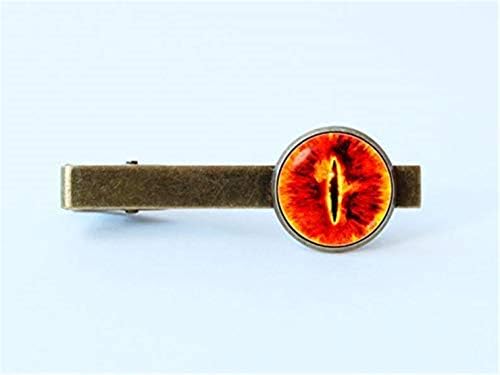 Eye Sauron Tie Clip Monster Eye Tie Clip Fantasy Gift Evil Tie Bar Eye Jewelry Eye Sauron Jewelry Fantasy Tie Clip Legend Tie Clip Orange Gift Of Love