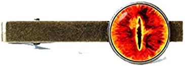 Eye Sauron tie Clip Monster Eye tie Clip Fantasy Gift Evil tie bar Eye Jewelry Eye Sauron Jewelry Fantasy tie Clip Legend tie Clip Orange Gift of Love