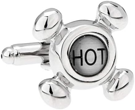 Faucet Cufflinks Hot Cold Taps For Plumber Plumbers Cuff Links