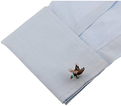 Flying Wild Mallard Duck Cufflinks Cuff Links