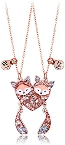 Friendship Necklace Best Friend Necklace Matching Magnetic BFF Necklace for 2 Girls Friendship Gifts