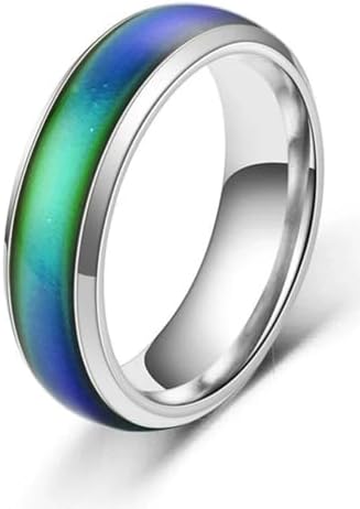 Funny Guy Mugs Band Mood Ring for Kids and Adults - Includes Color Mood Chart