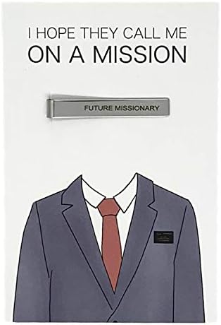 Future Missionary Tie Bar I Hope They Call Me On A Mission LDS Primary Gift LDS Tie Clips
