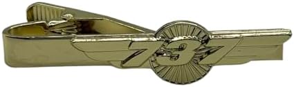 Generic 737 Tie Bar Pilot Tie Clip Airlines Plane Flying Pilot - 50mm - 3D Craft aged metal