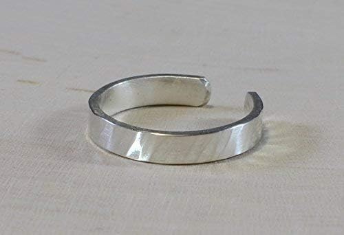 Hammered Sterling Silver Ring Or Toe Ring