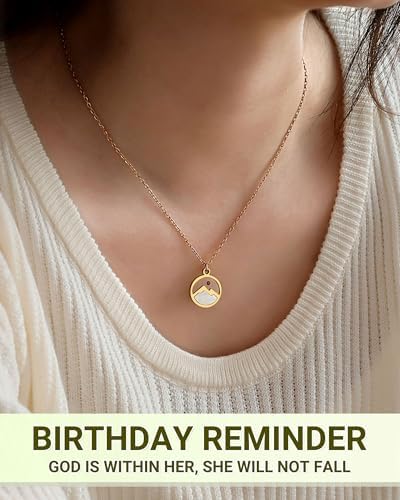 Happy 11th 13th 14th 16th Birthday Gifts Gold Moving Mountains Mustard Seed Necklace For Women Girls