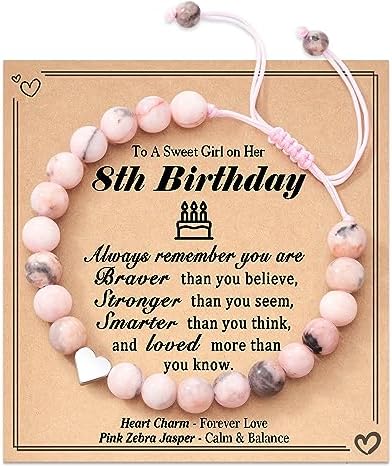 Happy Birthday Gift for Girls Ages 4-13 Enchanted Pink Gift Set for Girls Daughter Granddaughter Niece