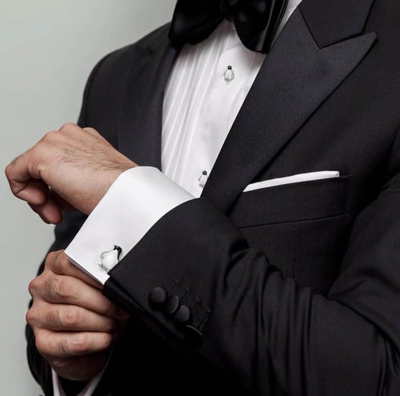 HAWSON Silver/Gold Cufflinks For Men With Tuxedo Shirt Studs Men Accessories Jewelry With Gift Box Gifts For Family Best Friend On Wedding Business Birthday Anniversary