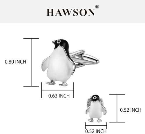 HAWSON Silver/Gold Cufflinks For Men With Tuxedo Shirt Studs Men Accessories Jewelry With Gift Box Gifts For Family Best Friend On Wedding Business Birthday Anniversary