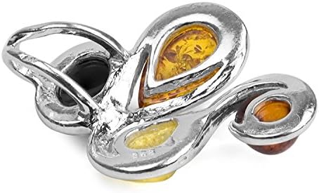 Ian And Valeri Co. Multicolor Amber Sterling Silver Pendant