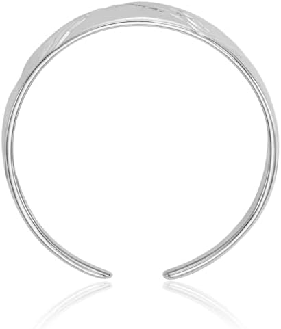 IceCarats 14K Solid White Gold Adjustable Toe Ring Open Midi Band Summer Beach Jewelry