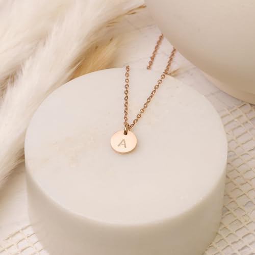 Initial Necklace For Mothers Women 1-5 Pendants Personalized Necklace With Kids Initials Push Presents For New Mom Custom Multiple Letter Family Jewelry Grandma Grandchildren Mother's Day Gift