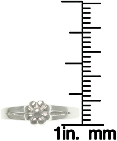Jewelry Trends Spring Flower Sterling Silver Toe Ring Adjustable-Size