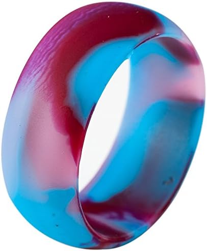 Jude Jewelers 5 Pack Size 4-15 Rubber Silicone Rings Flexible Outdoor Wedding Engagement