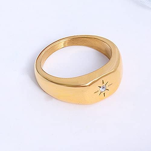 Jude Jewelers Stainless Steel Sunshine Signet Style Fashion Dainty Wedding Promise Festival Birthday Pinky Ring