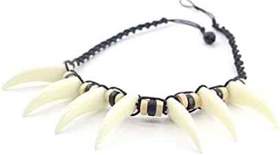 Jungle Caveman Necklace Prehistoric Necklace Bone Costume Accessory