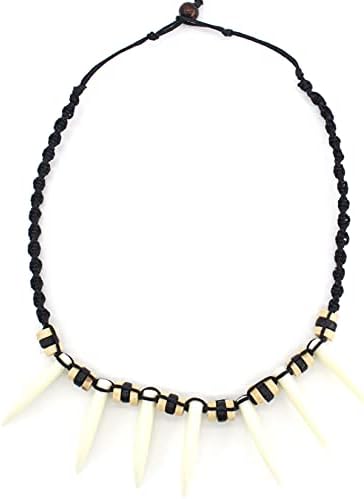 Jungle Caveman Necklace Prehistoric Necklace Bone Costume Accessory