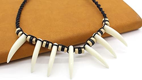 Jungle Caveman Necklace Prehistoric Necklace Bone Costume Accessory