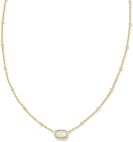 Kendra Scott Mini Elisa 14k Gold-Plated Satellite Short Pendant Necklace Fashion Jewelry for Women