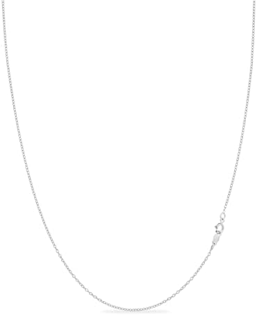 KEZEF 1mm 925 Sterling Silver Necklace for Women 16-36 inch long Silver 18k Gold Rose Gold Necklaces for Women - Made In Italy Real Cable Chain Jewelry Dainty cadena de plata s925 para mujer