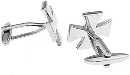 Knights Templar Cross Design Cufflinks Silver Cuff Links