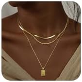 Layered Gold Silver Necklaces for Women Stackable Stack 14K Real Gold Plated Silver Chain Necklace Diamond Circle CZ Layering Pendant Necklaces Trendy Gold Jewelry Set Gifts