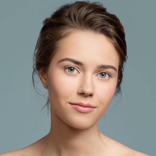 Lusofie Clip On Nose Ring - Fake Nose Rings For Women No Piercing Needed Faux Nose Hoop For Cartilage Trendy & Pain Free Nose Jewelry