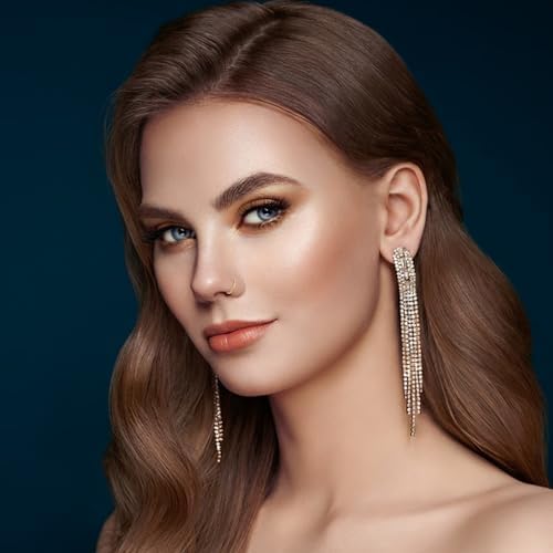 Lusofie Clip On Nose Ring - Fake Nose Rings For Women No Piercing Needed Faux Nose Hoop For Cartilage Trendy & Pain Free Nose Jewelry