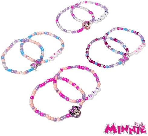 LUV HER Kids Jewelry – 8 Pack Beaded Friendship Bracelets – Lightweight Colorful Fun For Girls Ages 3+ – Gift-Ready BFF Theme