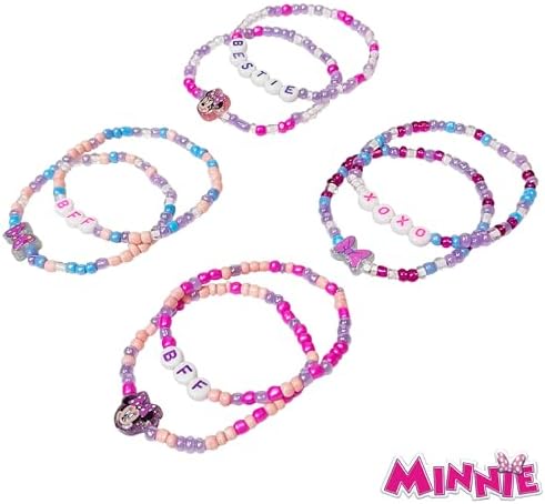 LUV HER Kids Jewelry – 8 Pack Beaded Friendship Bracelets – Lightweight Colorful Fun For Girls Ages 3+ – Gift-Ready BFF Theme